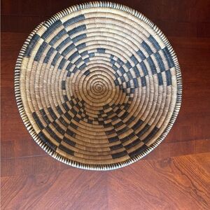 Antique Vintage HandWoven Coiled Traditional Zulu South African Basket 18.5”